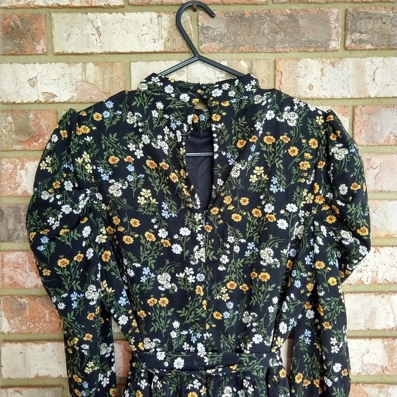 ASOS Parisian Floral Ruffle Tie Waist Dress - Picture 7 of 8